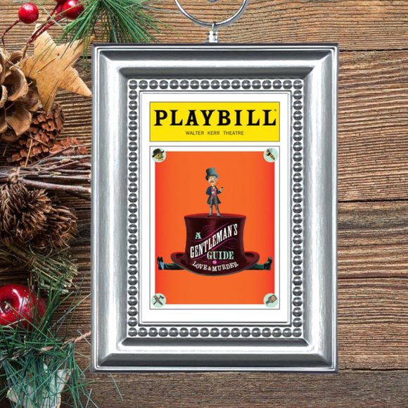 A Gentlemans Guide To Love & Murder Broadway Musical Playbill Christmas Ornament - Picture 1 of 3